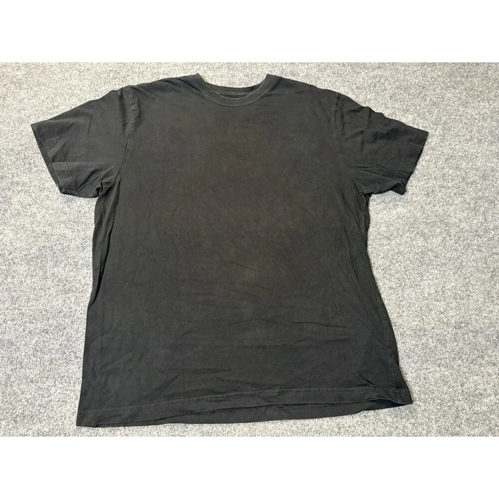 Banana Republic Shirt Mens L Black Short Sleeve Crew Neck Tagless Cotton Tee